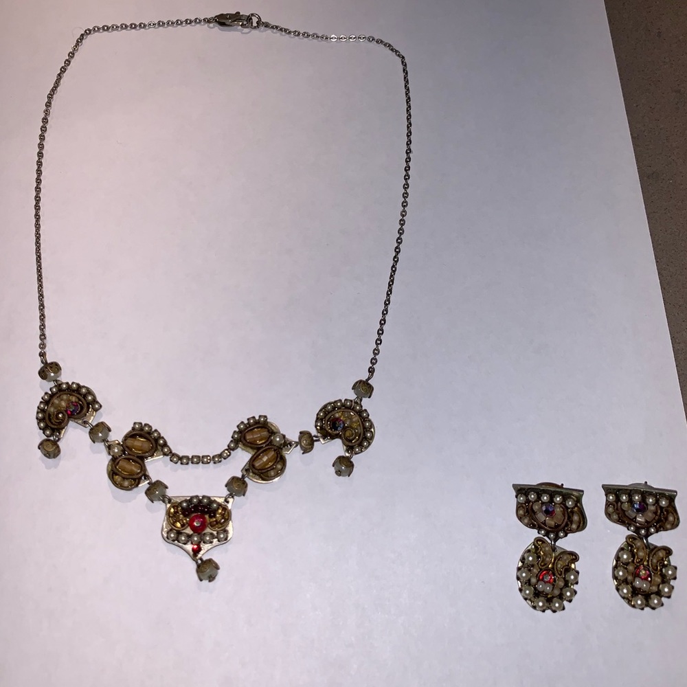Ayala Bar Necklace and Earrings Set